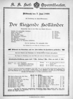 Theaterzettel (Oper und Burgtheater in Wien) 18990607 Seite: 1
