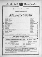 Theaterzettel (Oper und Burgtheater in Wien) 18990611 Seite: 2
