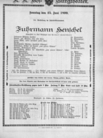 Theaterzettel (Oper und Burgtheater in Wien) 18990625 Seite: 1
