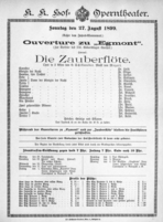 Theaterzettel (Oper und Burgtheater in Wien) 18990827 Seite: 1