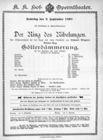 Theaterzettel (Oper und Burgtheater in Wien) 18990909 Seite: 2