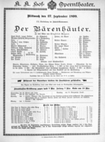 Theaterzettel (Oper und Burgtheater in Wien) 18990927 Seite: 3