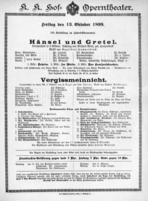 Theaterzettel (Oper und Burgtheater in Wien) 18991013 Seite: 2