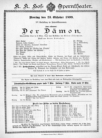Theaterzettel (Oper und Burgtheater in Wien) 18991023 Seite: 2