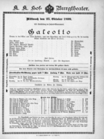 Theaterzettel (Oper und Burgtheater in Wien) 18991025 Seite: 2