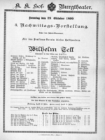 Theaterzettel (Oper und Burgtheater in Wien) 18991029 Seite: 1