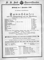 Theaterzettel (Oper und Burgtheater in Wien) 18991101 Seite: 2