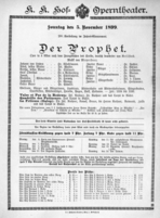 Theaterzettel (Oper und Burgtheater in Wien) 18991105 Seite: 3