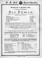 Theaterzettel (Oper und Burgtheater in Wien) 18991114 Seite: 2
