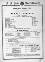 Theaterzettel (Oper und Burgtheater in Wien) 18991201 Seite: 2