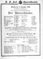 Theaterzettel (Oper und Burgtheater in Wien) 18991211 Seite: 2