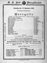 Theaterzettel (Oper und Burgtheater in Wien) 18991216 Seite: 1