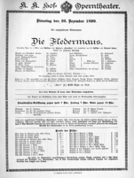 Theaterzettel (Oper und Burgtheater in Wien) 18991226 Seite: 3