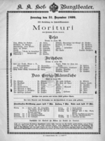Theaterzettel (Oper und Burgtheater in Wien) 18991231 Seite: 2