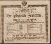 Theater an der Wien - Theaterzettel 18300112 Seite: 1