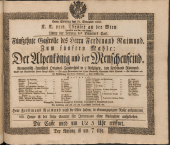 Theater an der Wien - Theaterzettel 18301121 Seite: 1
