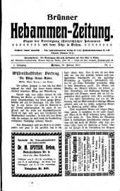 Brünner Hebammen-Zeitung 19110220 Seite: 1