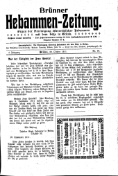 Brünner Hebammen-Zeitung 19111020 Seite: 1