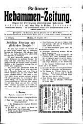 Brünner Hebammen-Zeitung 19111220 Seite: 1
