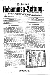 Brünner Hebammen-Zeitung 19120123 Seite: 1