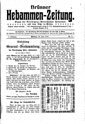 Brünner Hebammen-Zeitung 19120620 Seite: 1