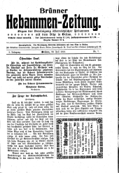 Brünner Hebammen-Zeitung 19120720 Seite: 1