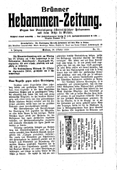 Brünner Hebammen-Zeitung 19131020 Seite: 1