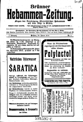 Brünner Hebammen-Zeitung 19140120 Seite: 1