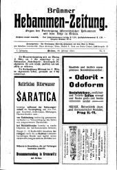 Brünner Hebammen-Zeitung 19140220 Seite: 1