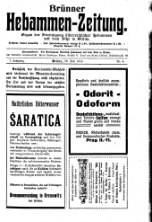 Brünner Hebammen-Zeitung 19140620 Seite: 1