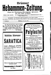 Brünner Hebammen-Zeitung 19140720 Seite: 1