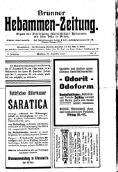 Brünner Hebammen-Zeitung 19161220 Seite: 1