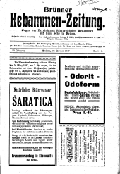 Brünner Hebammen-Zeitung 19170220 Seite: 1
