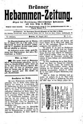 Brünner Hebammen-Zeitung 19170820 Seite: 1