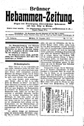 Brünner Hebammen-Zeitung 19171220 Seite: 1