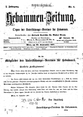 Hebammen-Zeitung 18870930 Seite: 1