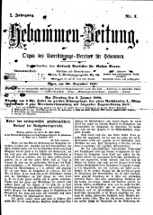 Hebammen-Zeitung 18871230 Seite: 1