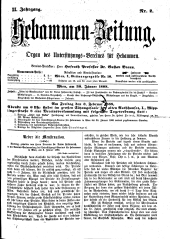Hebammen-Zeitung 18880130 Seite: 1