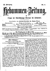 Hebammen-Zeitung 18880415 Seite: 1