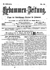 Hebammen-Zeitung 18880530 Seite: 1