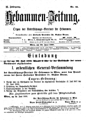 Hebammen-Zeitung 18880630 Seite: 1