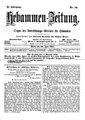Hebammen-Zeitung 18880730 Seite: 1