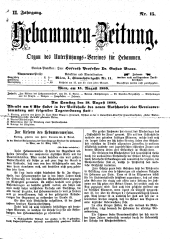 Hebammen-Zeitung 18880815 Seite: 1