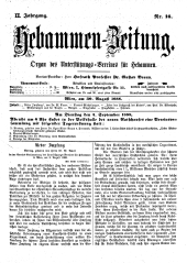 Hebammen-Zeitung 18880830 Seite: 1