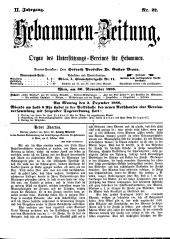 Hebammen-Zeitung 18881130 Seite: 1