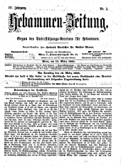 Hebammen-Zeitung 18890315 Seite: 1