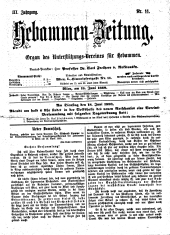 Hebammen-Zeitung 18890615 Seite: 1
