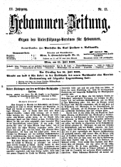 Hebammen-Zeitung 18890715 Seite: 1