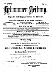 Hebammen-Zeitung 18890730 Seite: 1
