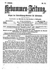 Hebammen-Zeitung 18891130 Seite: 1